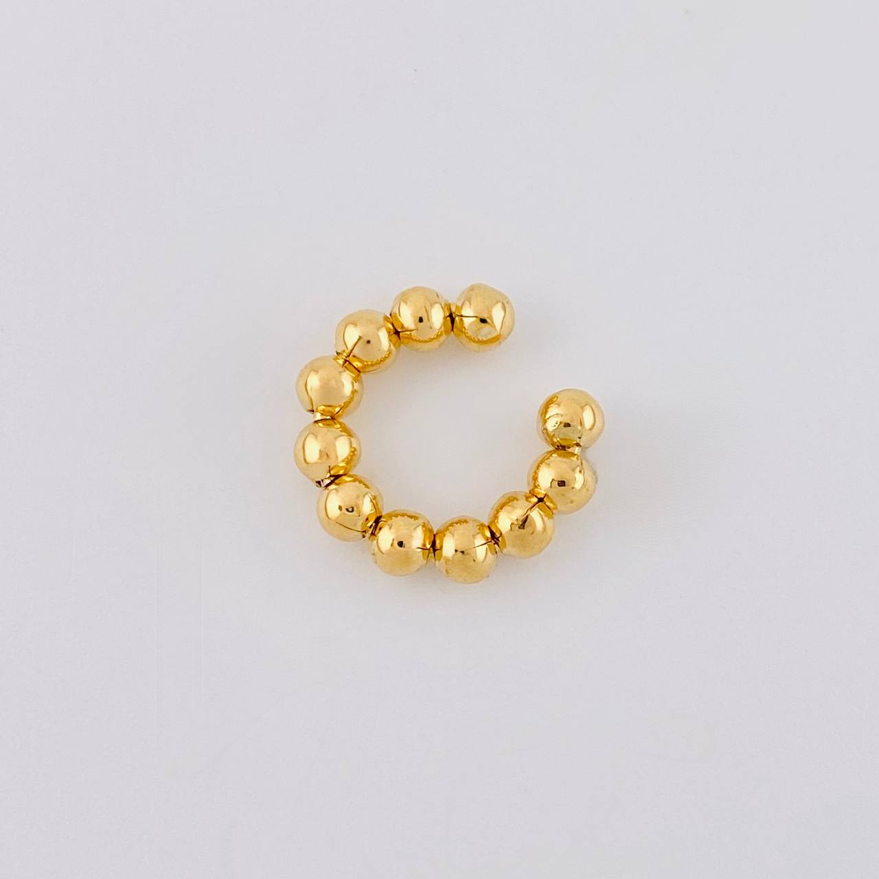 Piercing with Beads 0.8g / 1/2 in 18K Yellow Gold