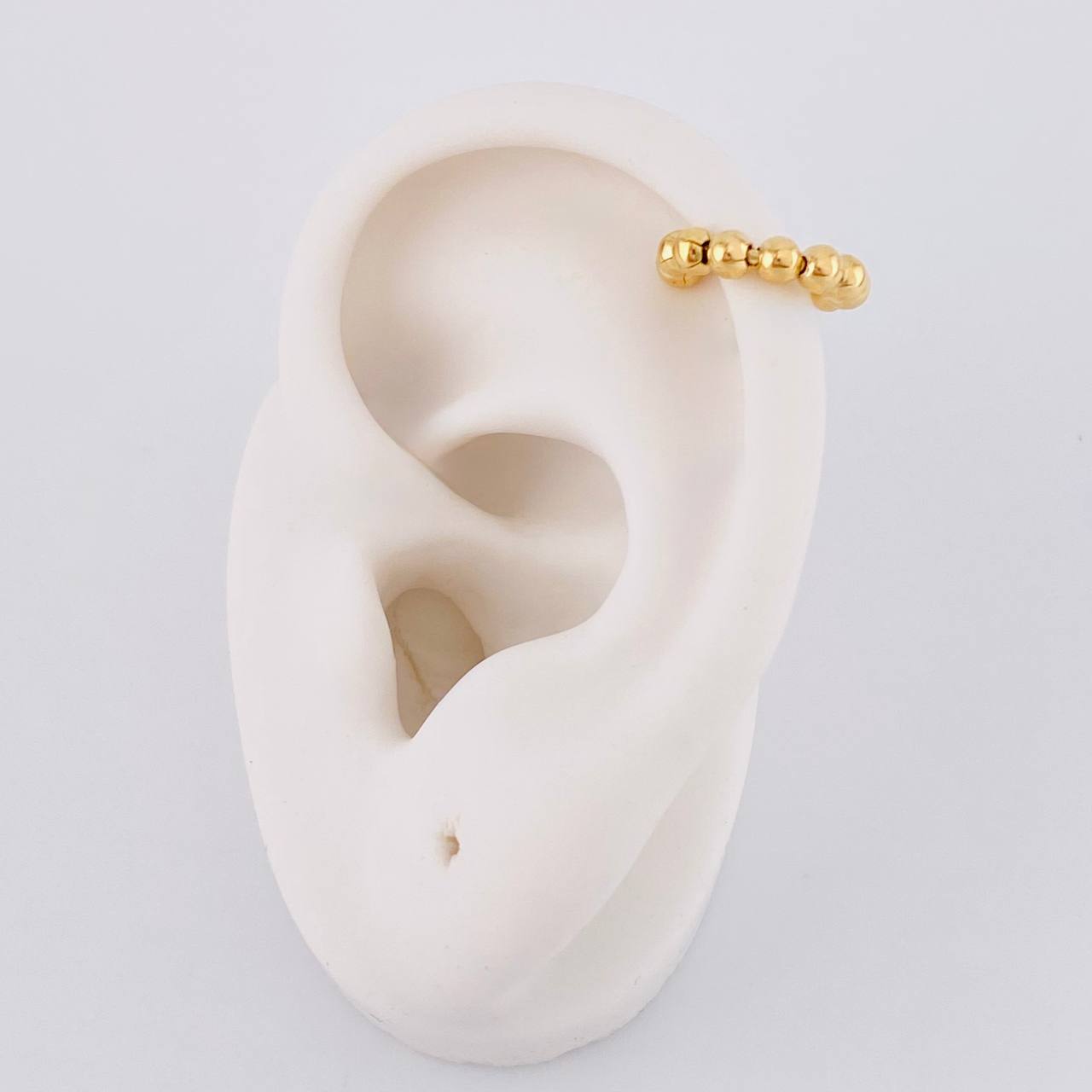 Piercing with Beads 0.8g / 1/2 in 18K Yellow Gold