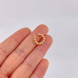 Piercing U Bolas Seguidas 0.85g / 1/2 in Oro Amarillo 18K
