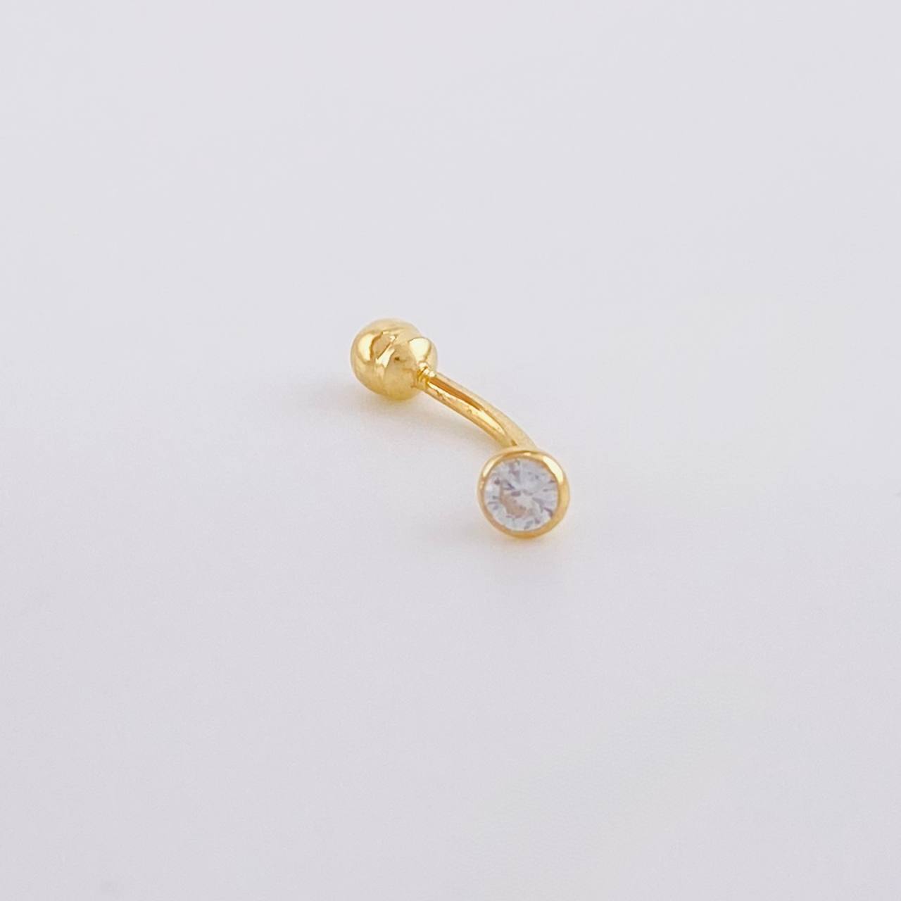 Piercing Curvo 0.3g / 1/2 in Oro Amarillo 18K