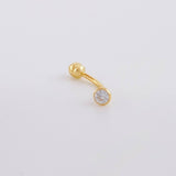 Piercing Curvo 0.3g / 1/2 in Oro Amarillo 18K