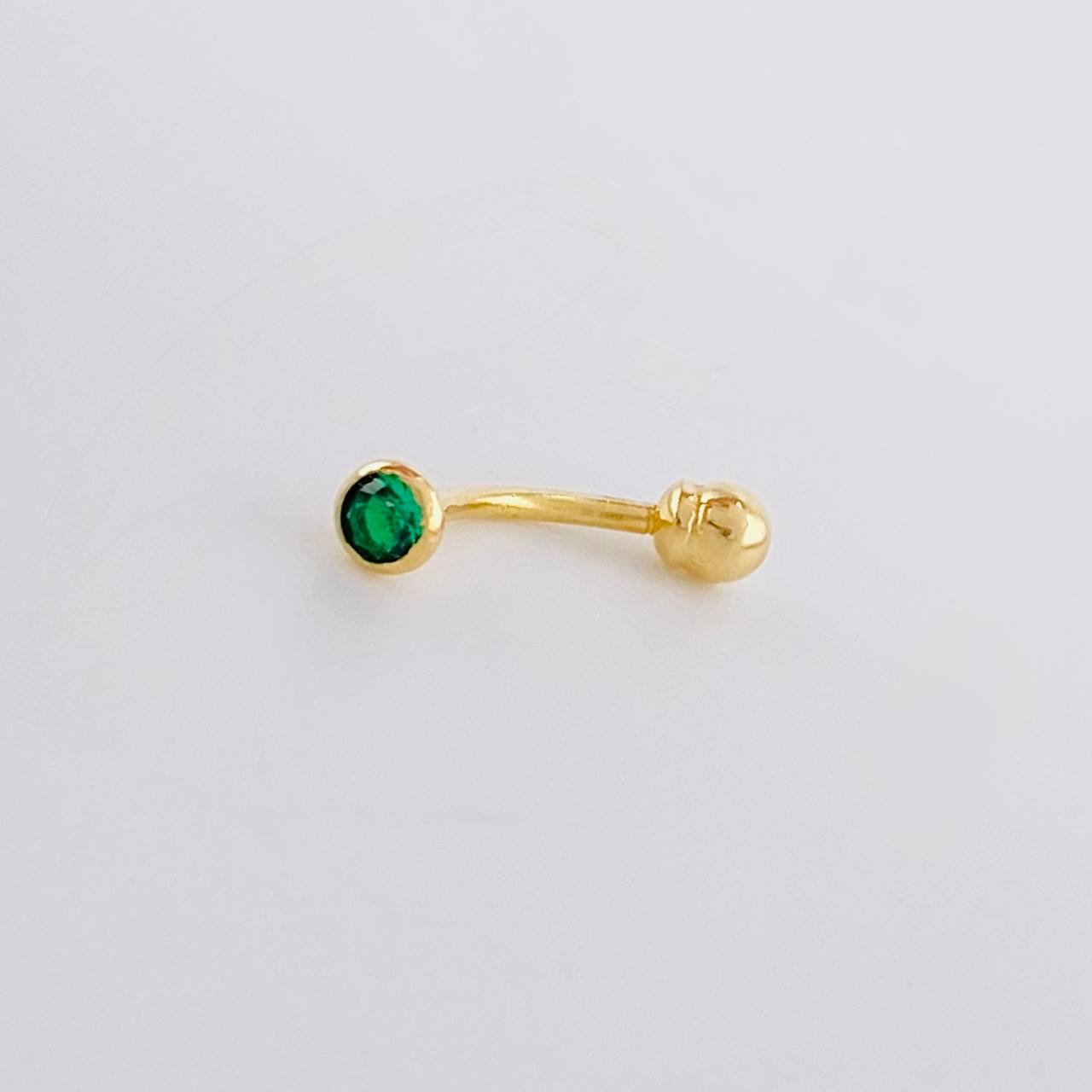 Piercing Curvo 0.3g / 1/2 in Oro Amarillo 18K