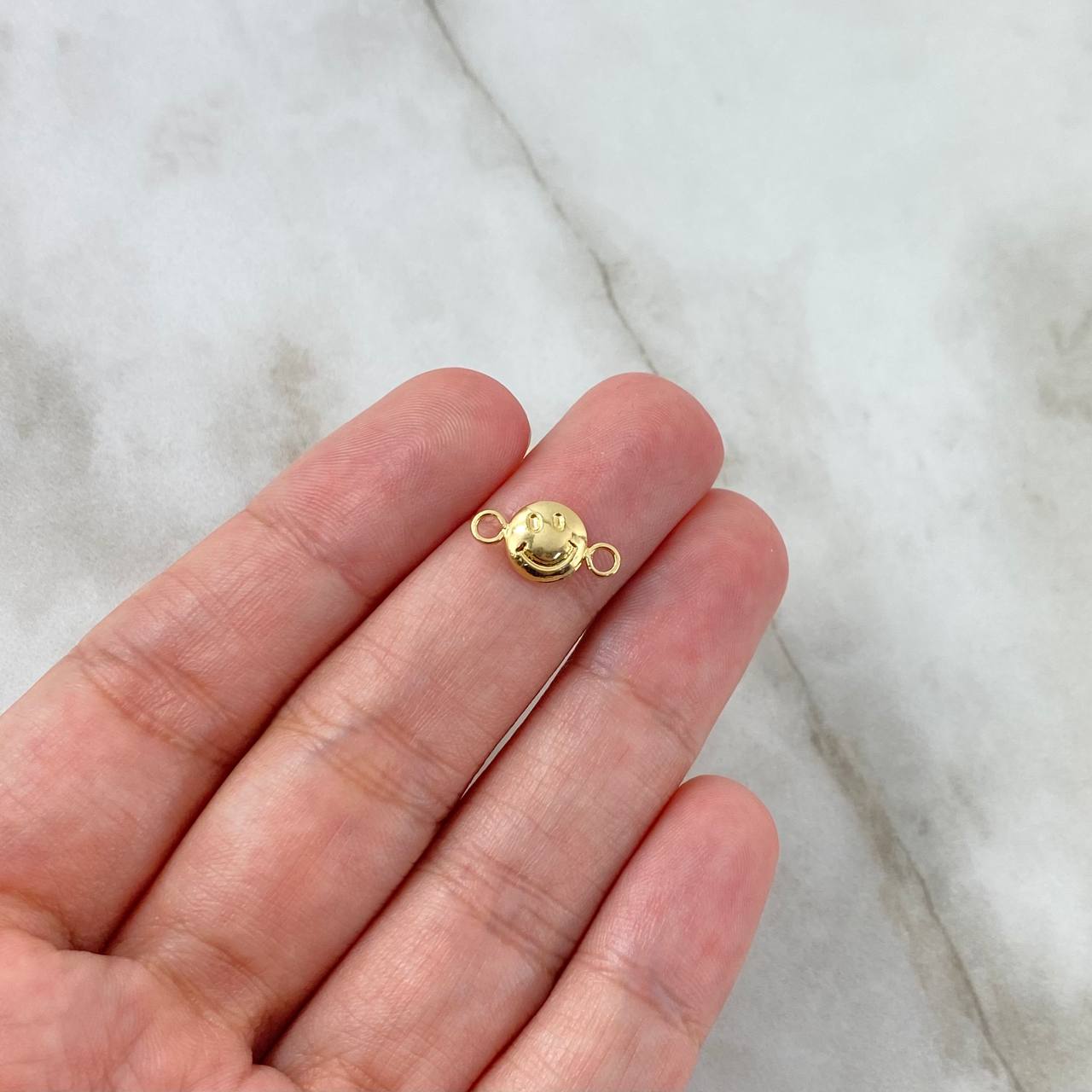 Charm Happy Face 0.35gr / 1.3cm / Yellow Gold