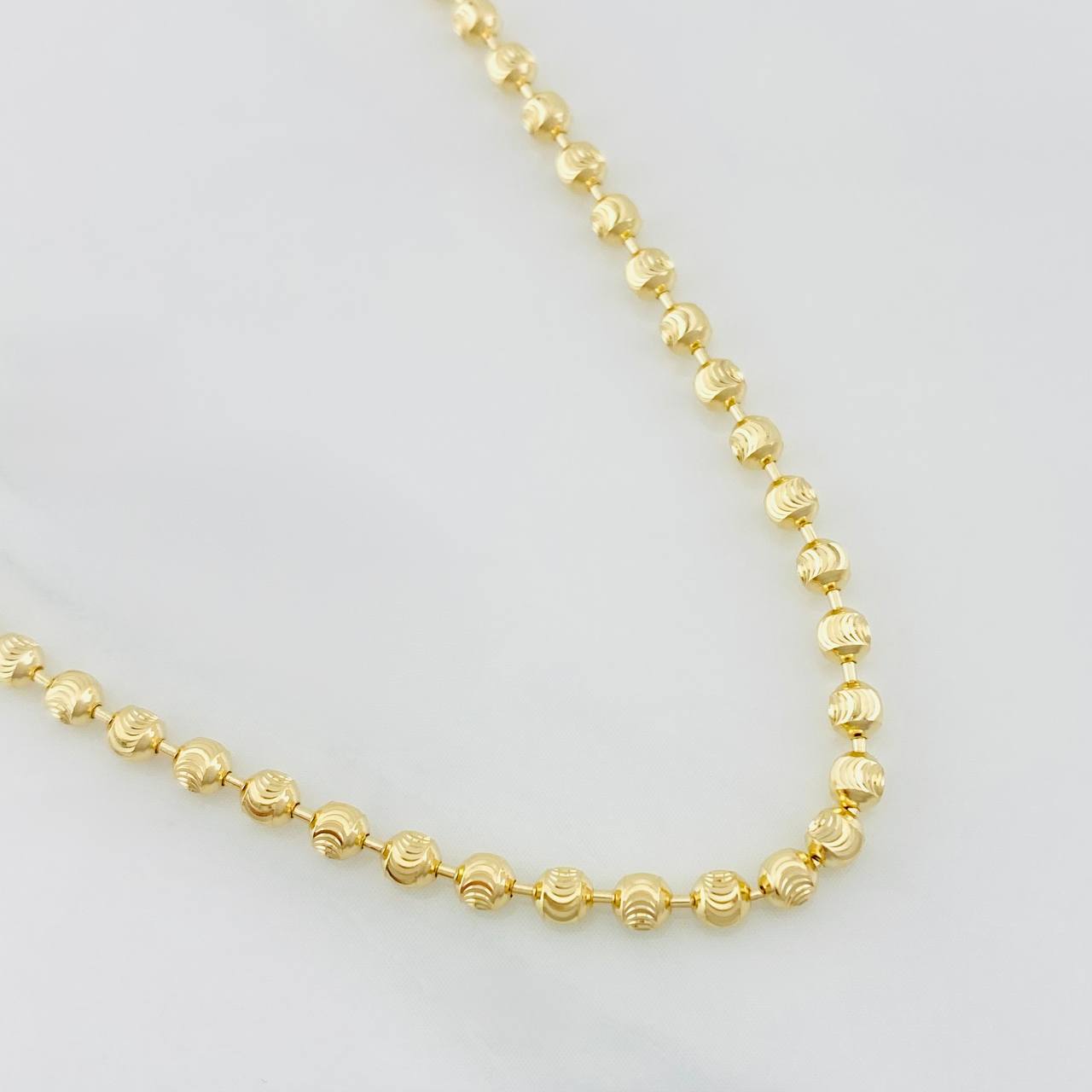 Cadena Militar Media Luna 8.8g / 18 in / 2mm Oro Amarillo 18K