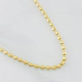 Cadena Militar Media Luna 11.9g /60.6cm  2mm Oro Amarillo 18K