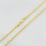 Cadena Militar Media Luna 8.8g / 18 in / 2mm Oro Amarillo 18K