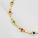 Pulso Halo Tennis 9.8g / 7 3/4 in / 2.63mm Oro Amarillo 18K