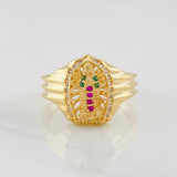 Virgin of Guadalupe Ring 4.4g / T7 Yellow Gold 18K