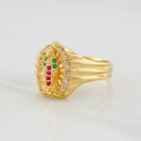 Virgin of Guadalupe Ring 4.4g / T7 Yellow Gold 18K