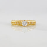 Anillo Churumbela Carril 2.05g / T7 3/4 Oro Amarillo 18K