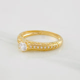 Anillo Churumbela Carril 2.05g / T7 3/4 Oro Amarillo 18K