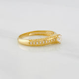 Anillo Churumbela Carril 2.05g / T7 3/4 Oro Amarillo 18K