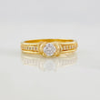 Anillo Solitario Churumbela 3.65g / T7 1/4 Oro Amarillo 18K