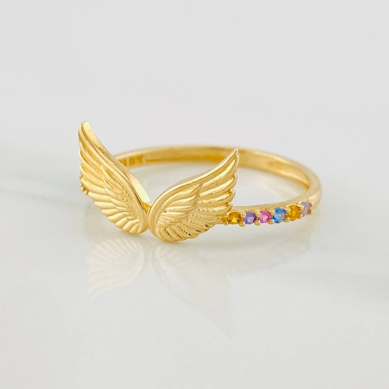 Wings Ring 1.55g / T6 1/4 Yellow Gold 18K
