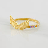 Wings Ring 1.55g / T6 1/4 Yellow Gold 18K