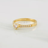Anillo Solitario Churumbela 1.65g / T7 Oro Amarillo 18K