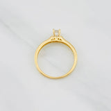 Anillo Solitario Churumbela 1.9g / T7 Oro Amarillo 18K