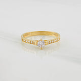 Anillo Solitario Churumbela 1.65g / T6 3/4 Oro Amarillo 18K