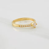 Anillo Solitario Churumbela 1.65g / T6 3/4 Oro Amarillo 18K