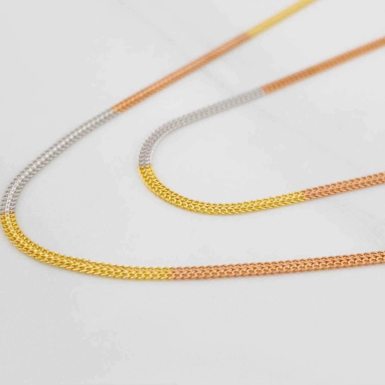 Sedusa Chain 1.55g / 18 in / 1.47mm Three Golds 18K