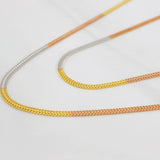 Sedusa Chain 1.55g / 16 in / 1.45mm Three Golds 18K