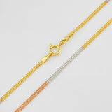 Sedusa Chain 1.55g / 16 in / 1.45mm Three Golds 18K