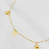 Classic Link Anklet Figures 2.45g / 9 3/4 in / 1.04mm Yellow Gold 18K