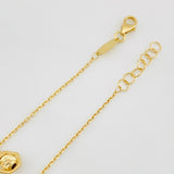 Classic Link Anklet Figures 2.45g / 9 3/4 in / 1.04mm Yellow Gold 18K