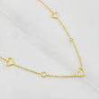 Cadena Aro Seguido Circulo Corazón 3.7g / 18 in / 1.18mm Oro Amarillo 18K
