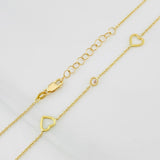 Cadena Aro Seguido Circulo Corazón 3.7g / 18 in / 1.18mm Oro Amarillo 18K