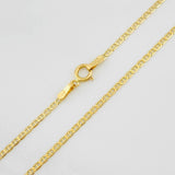 Cadena Escalera 1.55g / 16 in / 1.39mm Oro Amarillo 18K