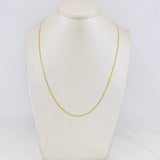 Cadena Escalera 1.55g / 16 in / 1.39mm Oro Amarillo 18K