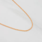 Cadena Escalera 1.1g / 16 in / 1.09mm Oro Rosa 18K