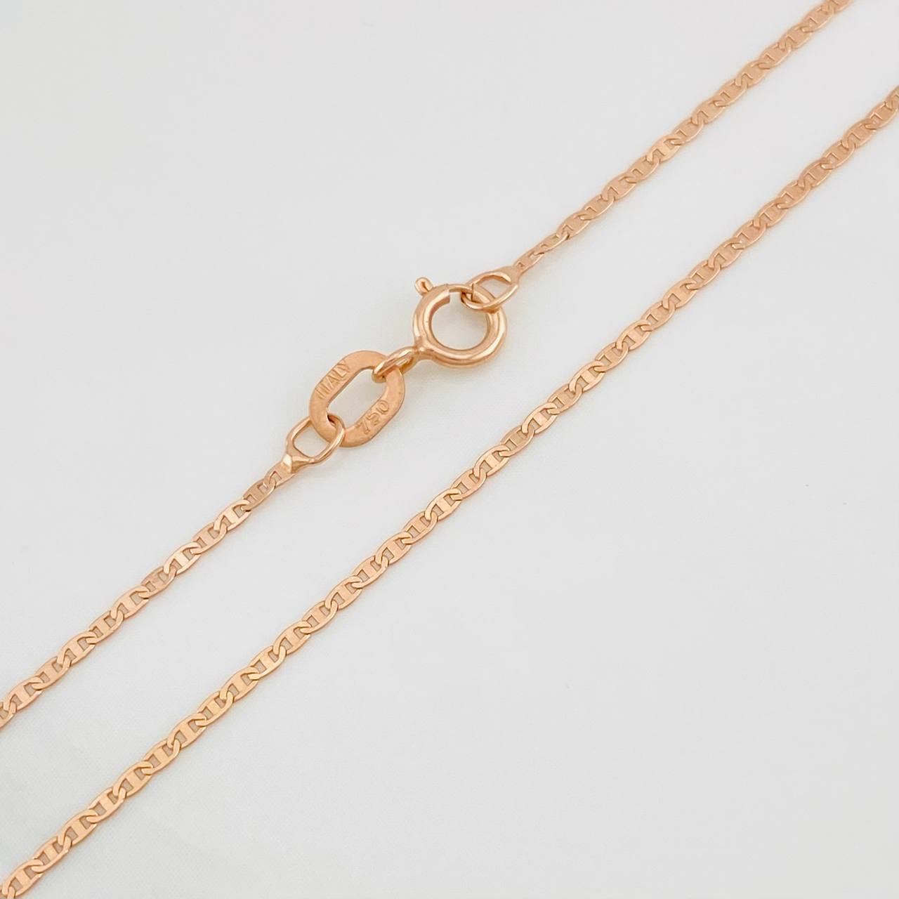Cadena Escalera 1.1g / 16 in / 1.09mm Oro Rosa 18K