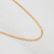 Cadena Escalera Plana 1.3g / 16 in / 1.39mm Oro Rosa 18K