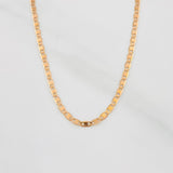Cadena Escalera Plana 1.3g / 16 in / 1.39mm Oro Rosa 18K