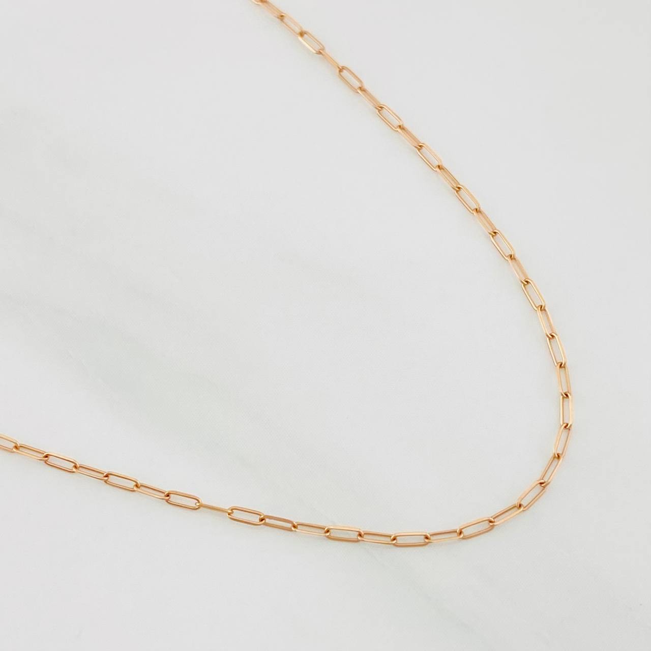 Chain Drawer 1g / 20 in / 1mm Rose Gold 18K