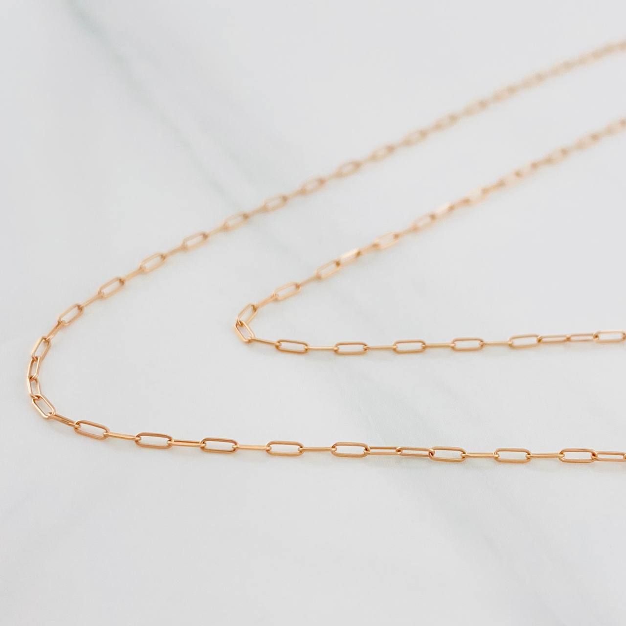 Chain Drawer 1g / 20 in / 1mm Rose Gold 18K