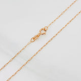 Chain Drawer 1g / 20 in / 1mm Rose Gold 18K