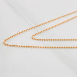 Cadena Militar 2g / 20 in / 1.02mm Oro Rosa 18K