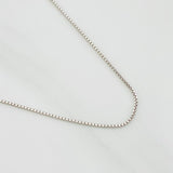 Cadena Veneciana 1.35g / 20 in / 0.62mm Oro Blanco 18K