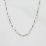 Cadena Veneciana 1.35g / 20 in / 0.62mm Oro Blanco 18K