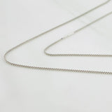 Cadena Veneciana 1.35g / 20 in / 0.62mm Oro Blanco 18K