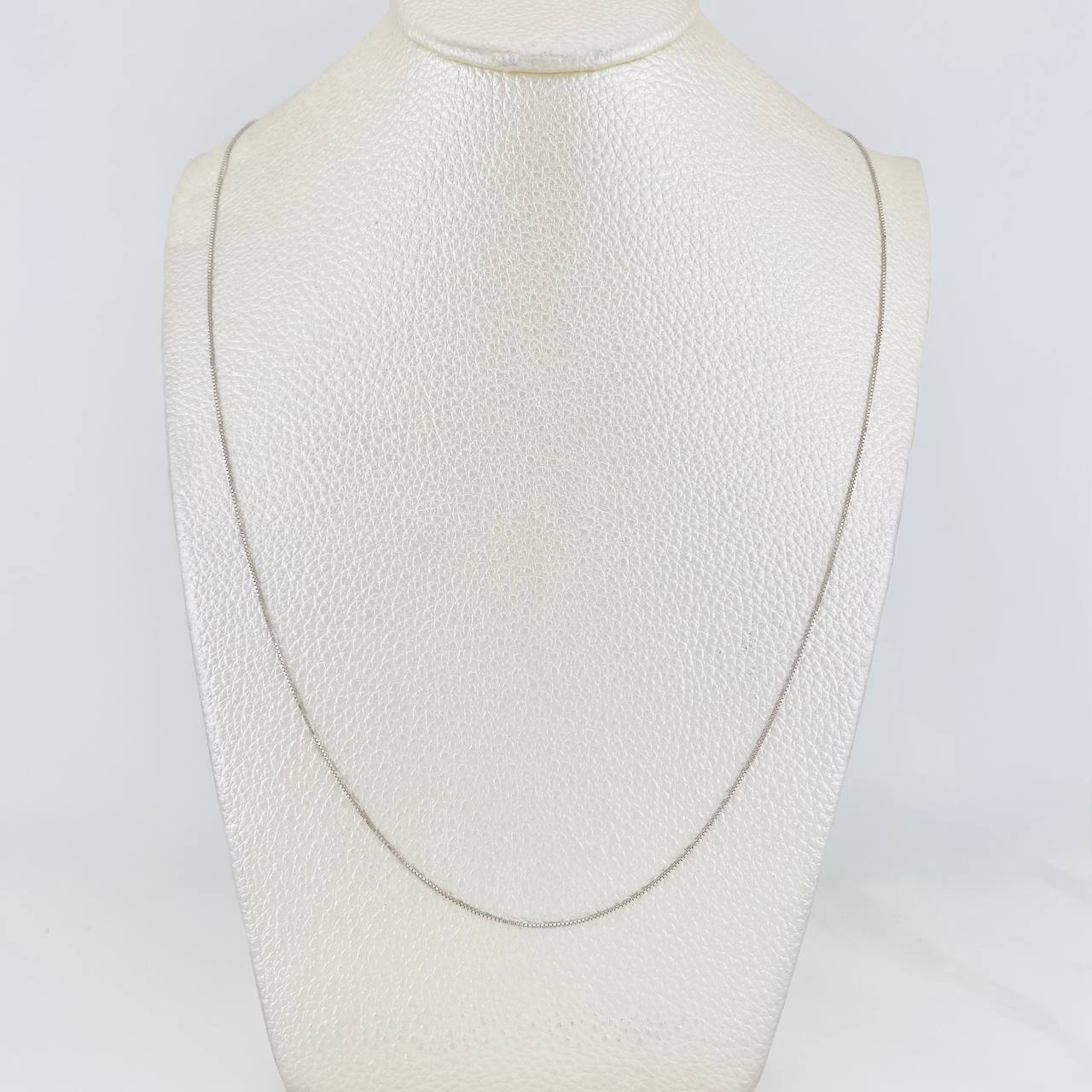 Cadena Veneciana 1.35g / 20 in / 0.62mm Oro Blanco 18K