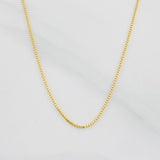 Cadena Veneciana 0.9g / 16 in / 0.51mm Oro Amarillo 18K