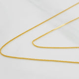 Cadena Veneciana 0.9g / 16 in / 0.51mm Oro Amarillo 18K