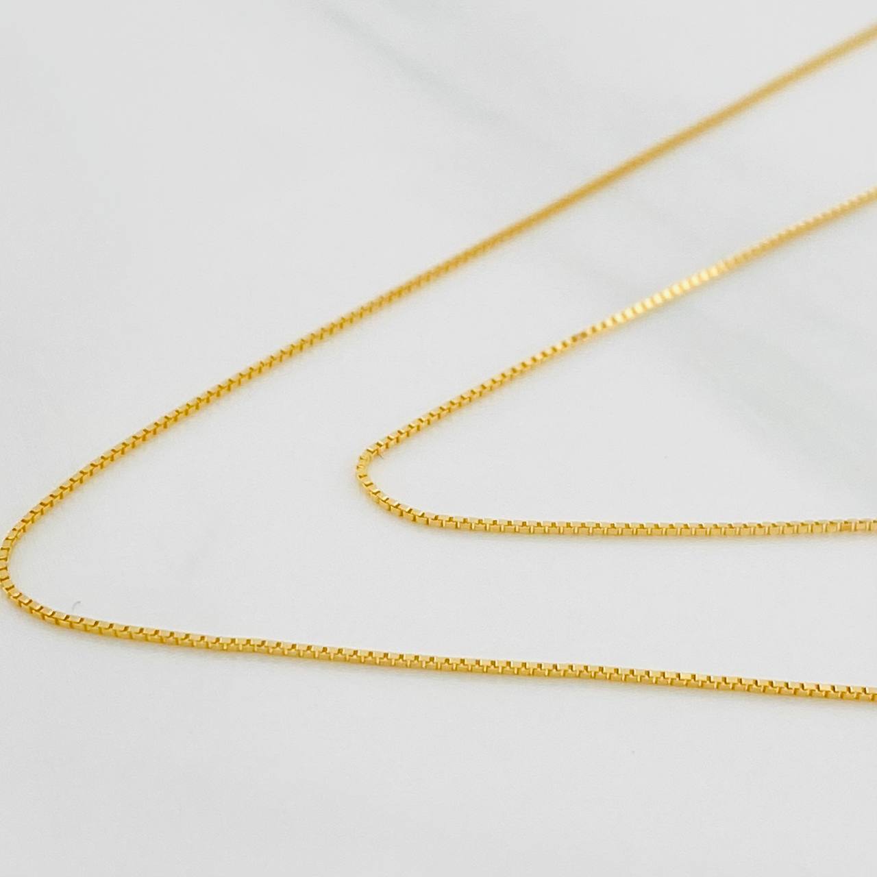 Cadena Veneciana 0.95g / 16 in / 0.53mm Oro Amarillo 18K