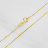 Cadena Veneciana 0.95g / 16 in / 0.53mm Oro Amarillo 18K