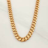 Cadena Cubana Infinito 18.95g / 24 in / 4.92mm Oro Rosa 18K