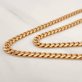Cadena Cubana Infinito 18.95g / 24 in / 4.92mm Oro Rosa 18K